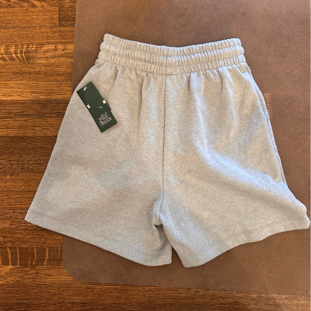 Gray Drawstring Shorts - Picture 2 of 2